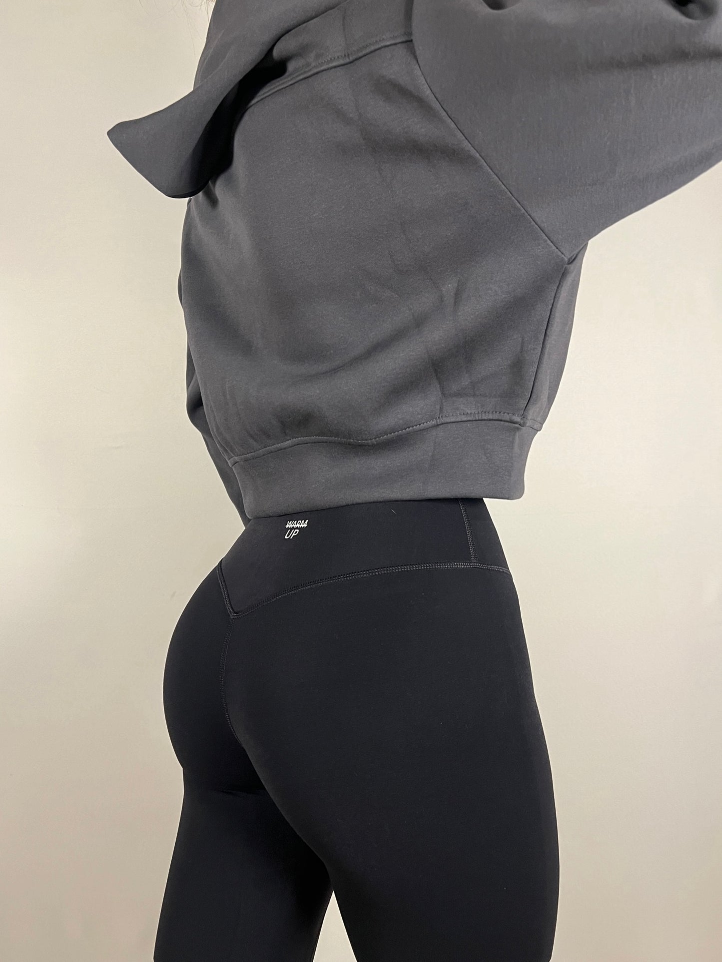 Odyssey Grey cropped zip up hoodie