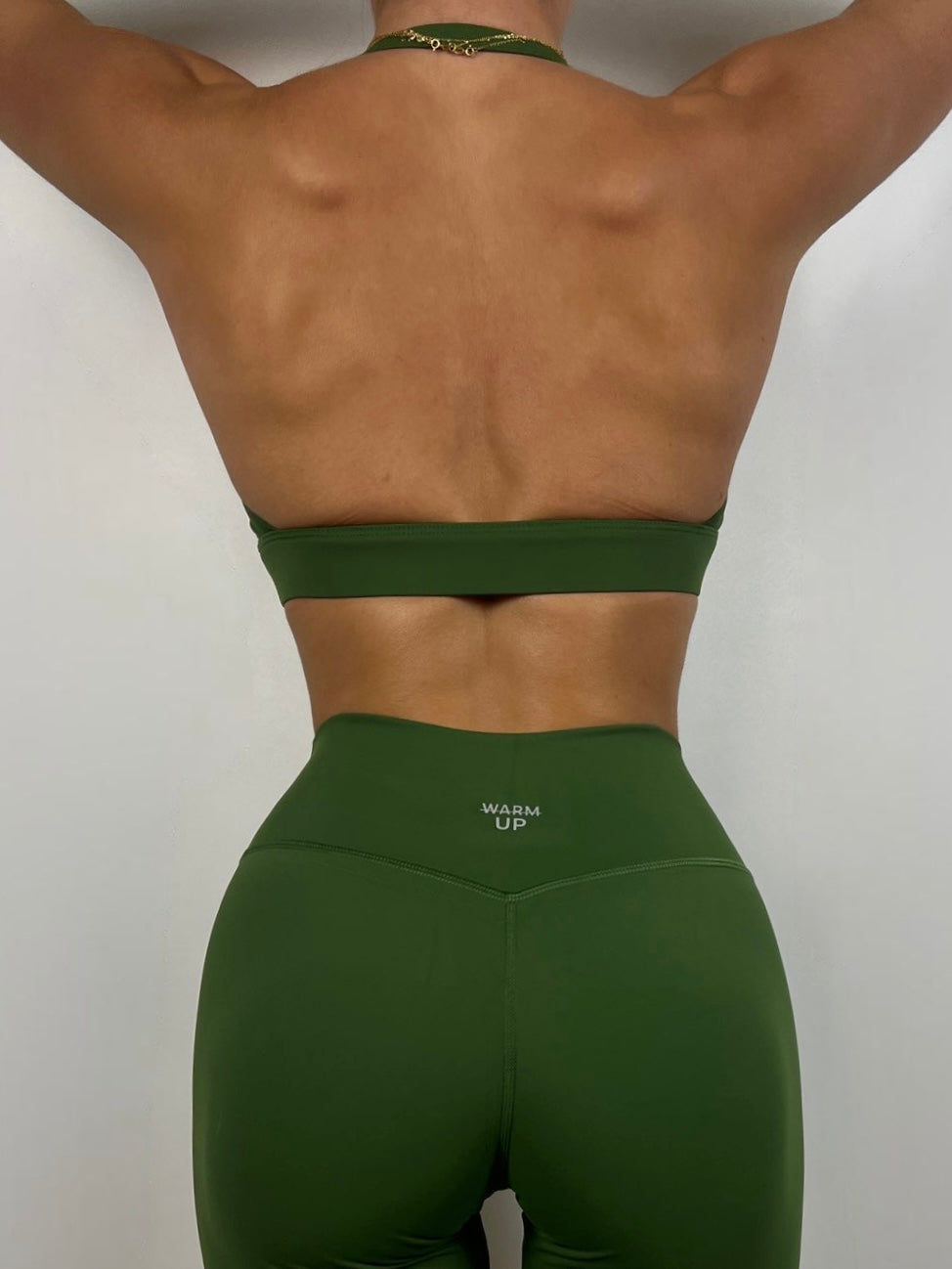 Jungle Green Halter Bra