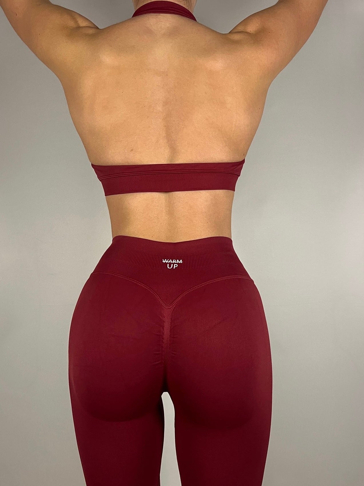 Burgundy Red Halter Bra
