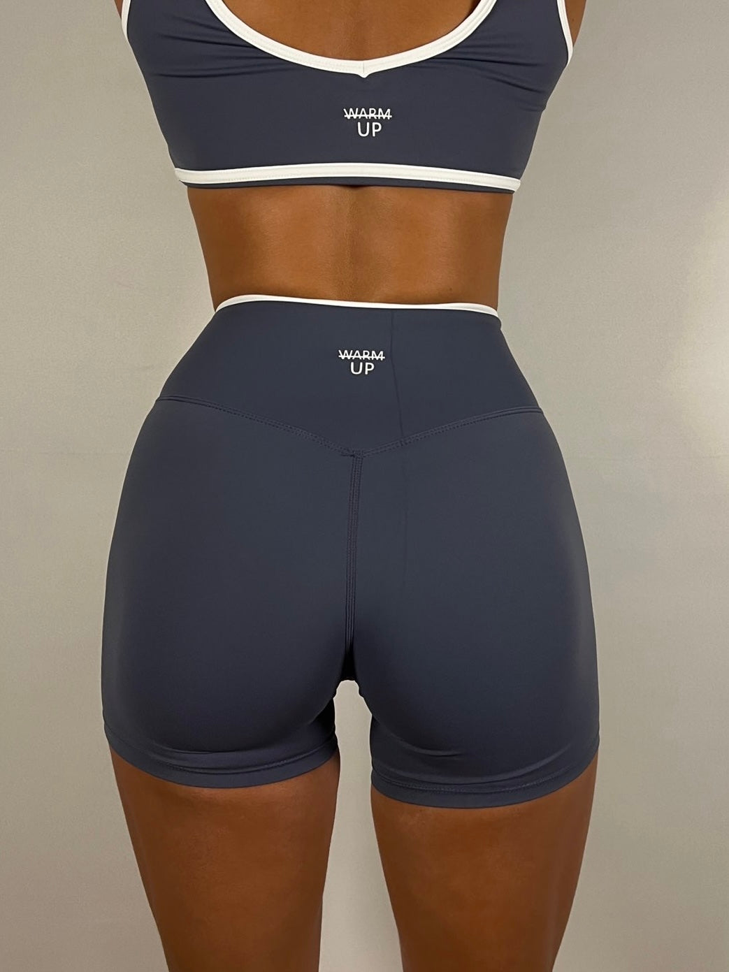 Blue grey Contrast v Shorts