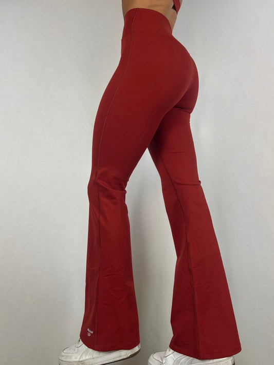 Ruby Red V Flared Pants