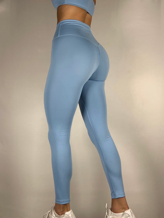 Ocean Blue V soft motion Leggings