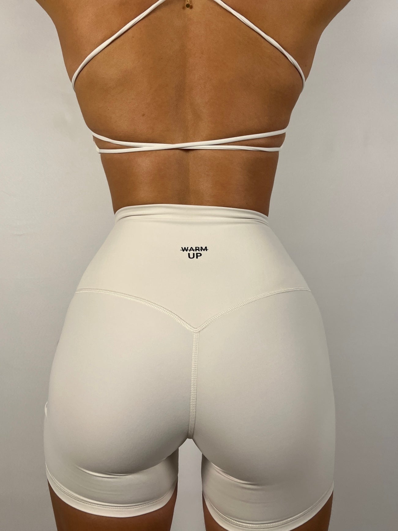 Cream white ActiveLux Shorts