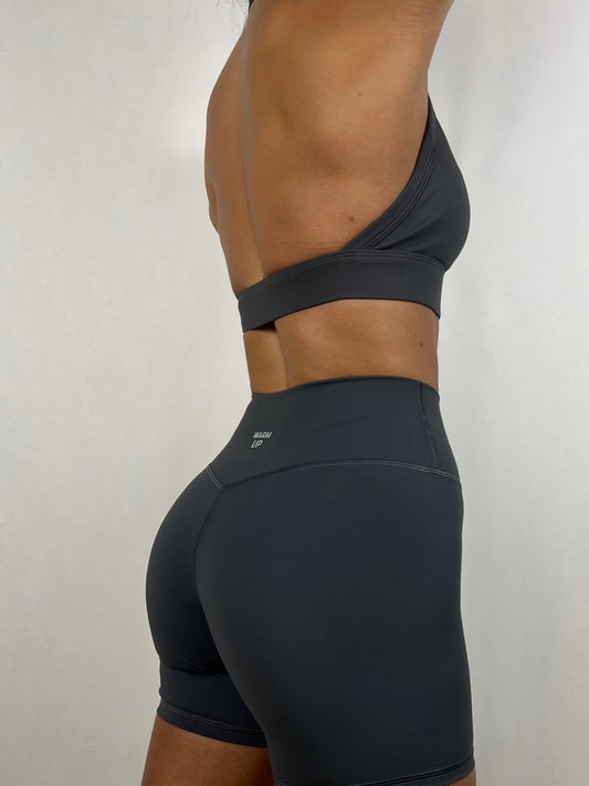 Charcoal Grey Halter bra