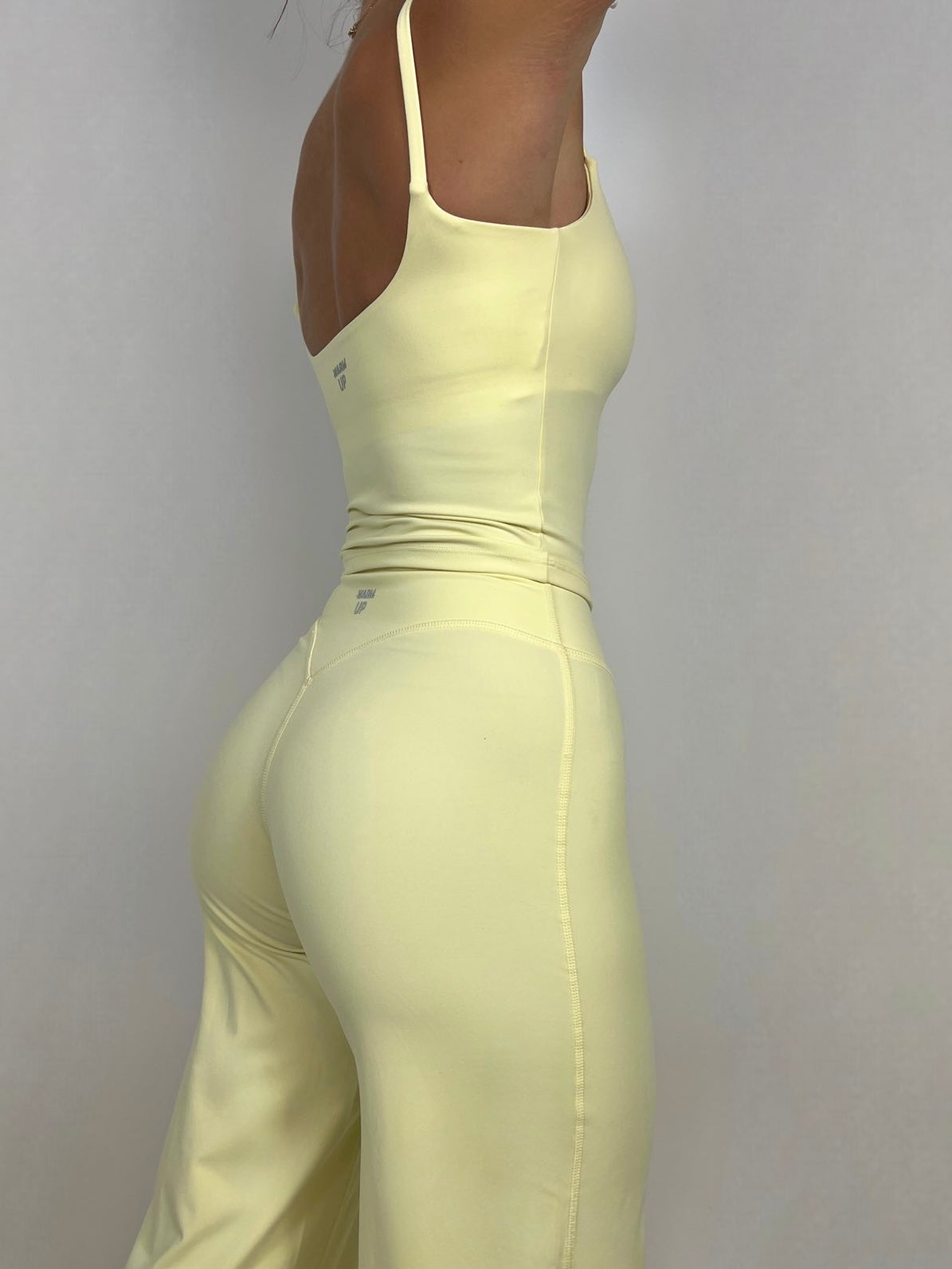 Pastel Yellow Soft motion tank top