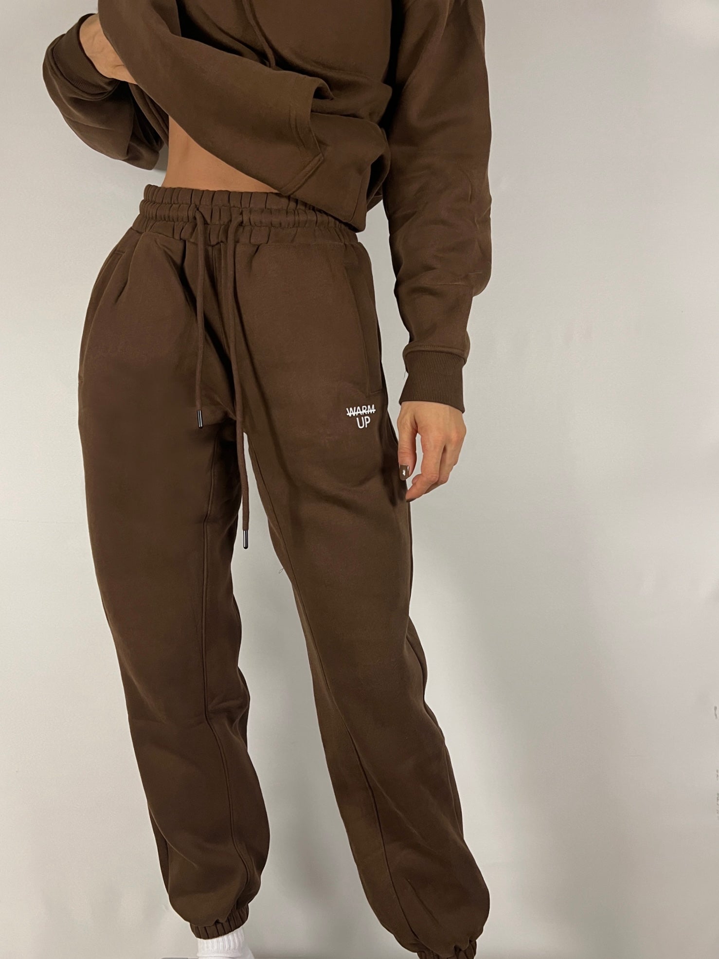 Chocolate Brown Thick Oversized Sweatpants – Warmupactivewear