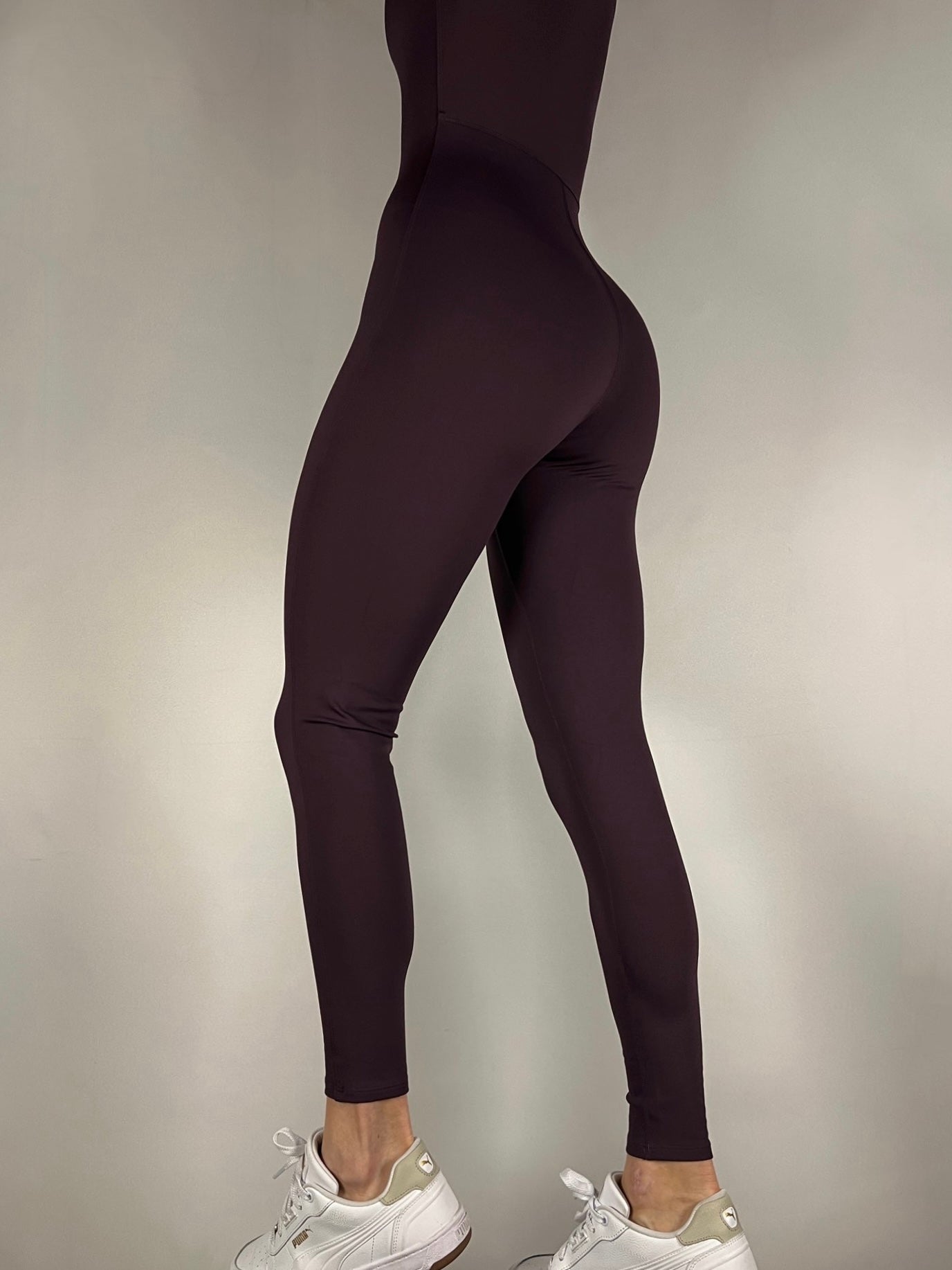 Dark Grape Long sleeve jumpsuit