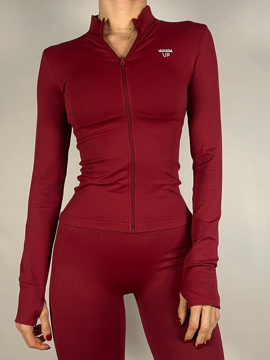 Burgundy Red Define Jacket