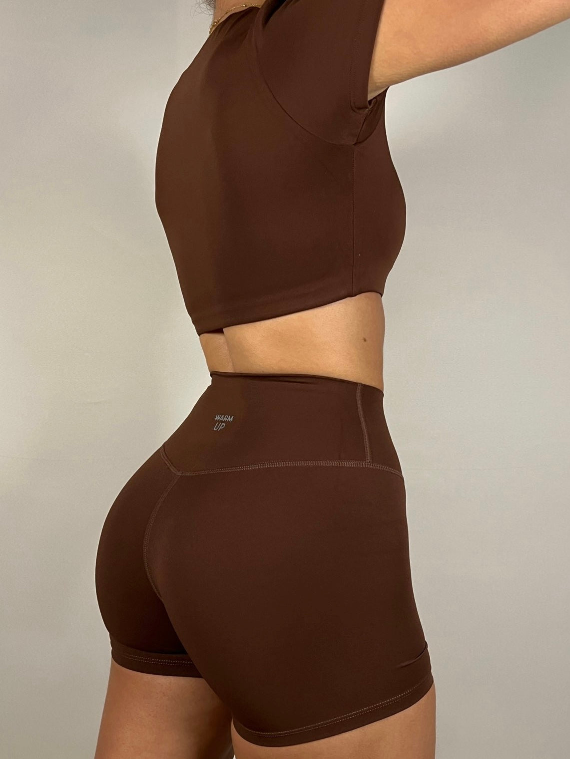 Chocolate Brown Timeless Cropped T-shirt