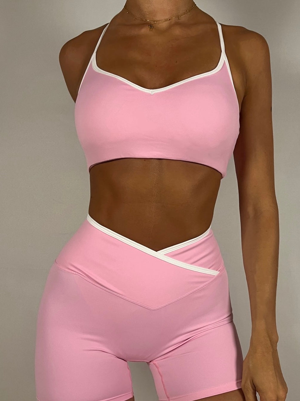 Adjustable Princess pink contrast bra