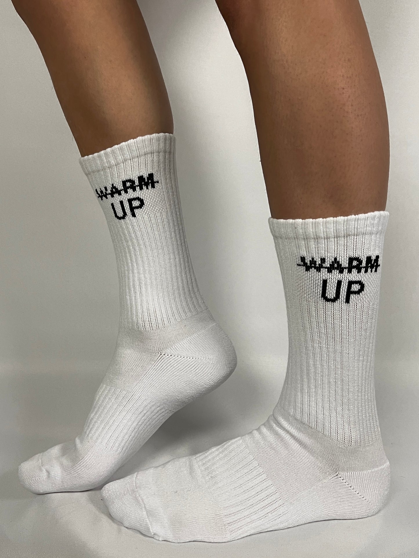 Performance Mid Calf Socks -White