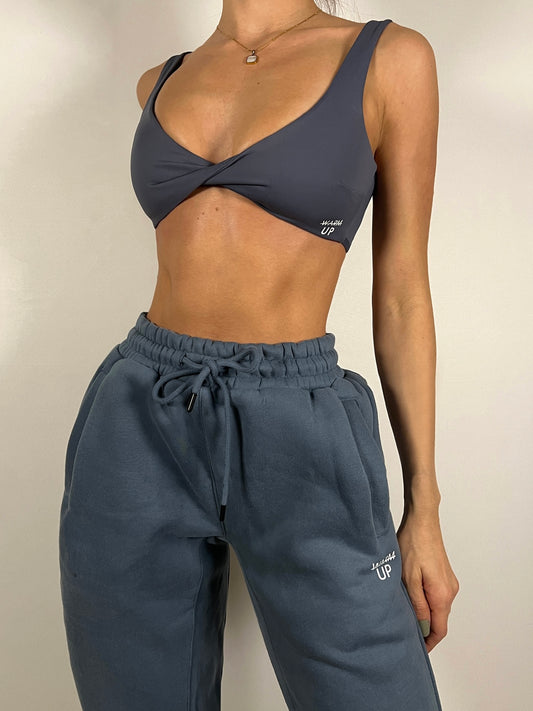 Hazy Blue Twist bra