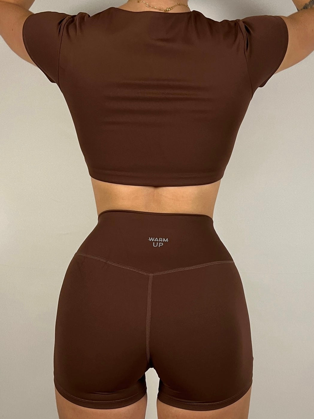 Chocolate Brown Timeless Cropped T-shirt