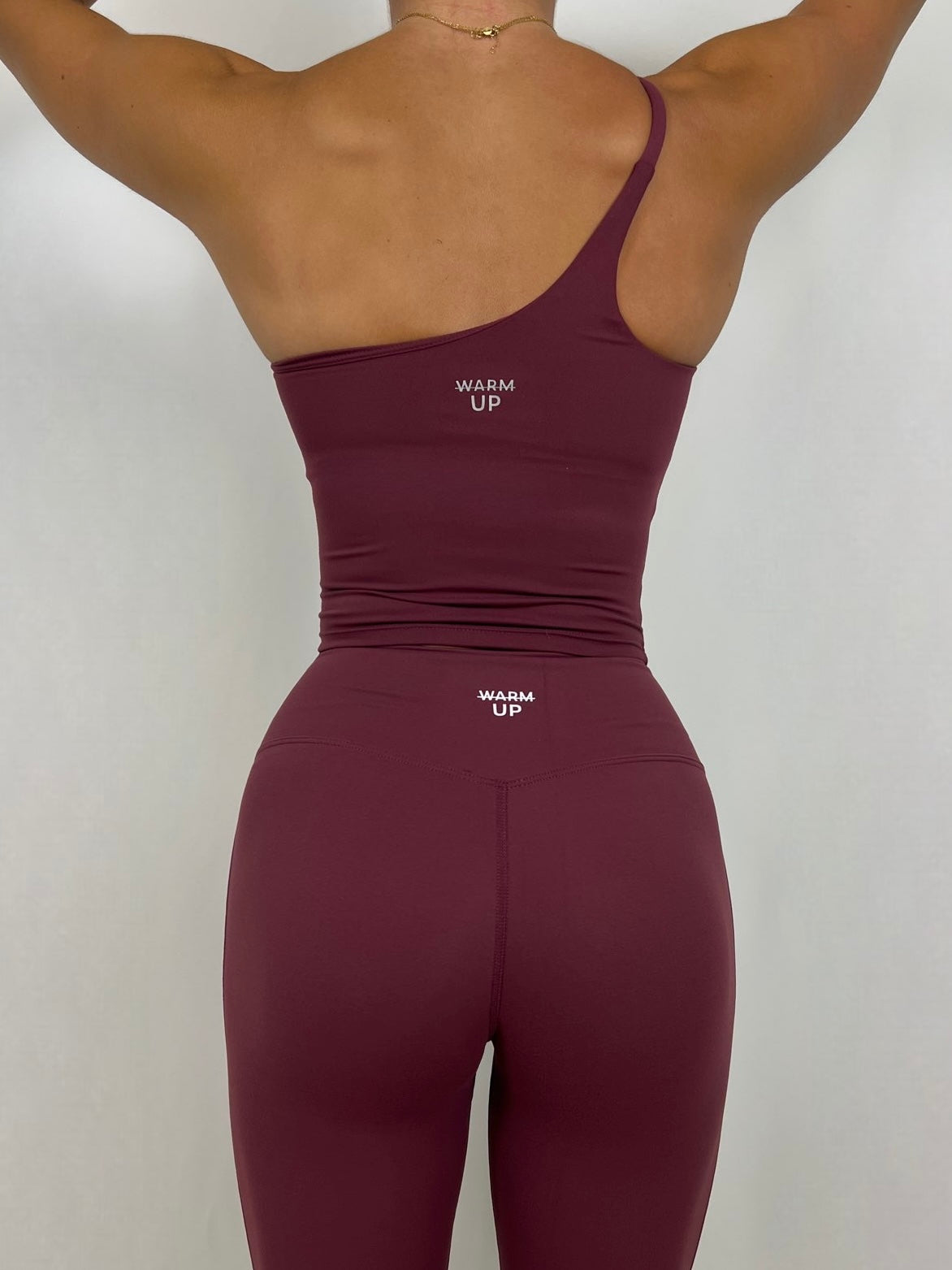 Dark cherry Aria One Shoulder Bra