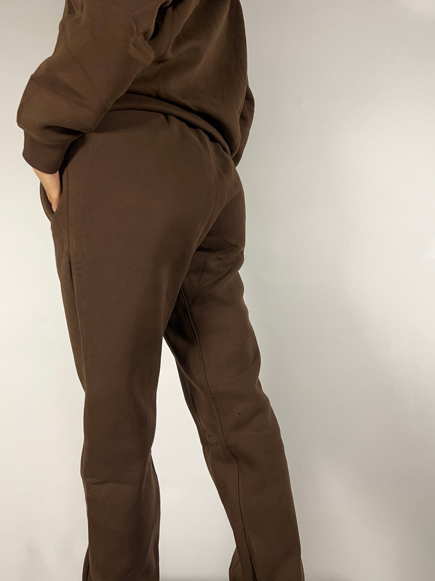Chocolate Brown Thick Oversized Sweatpants