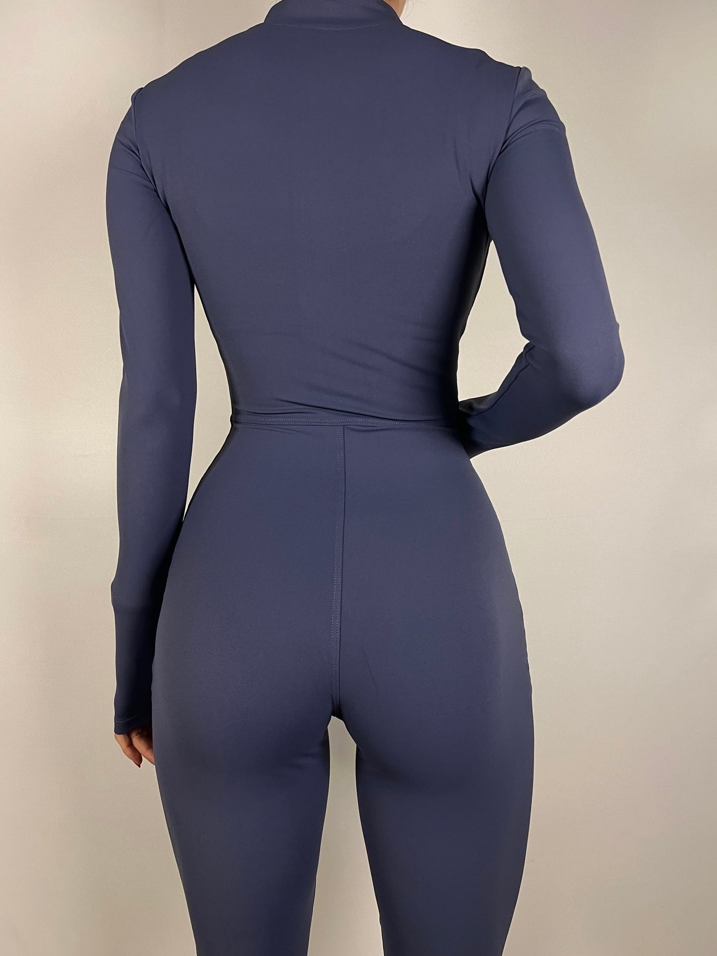 Ink Blue Long sleeve Jumpsuit