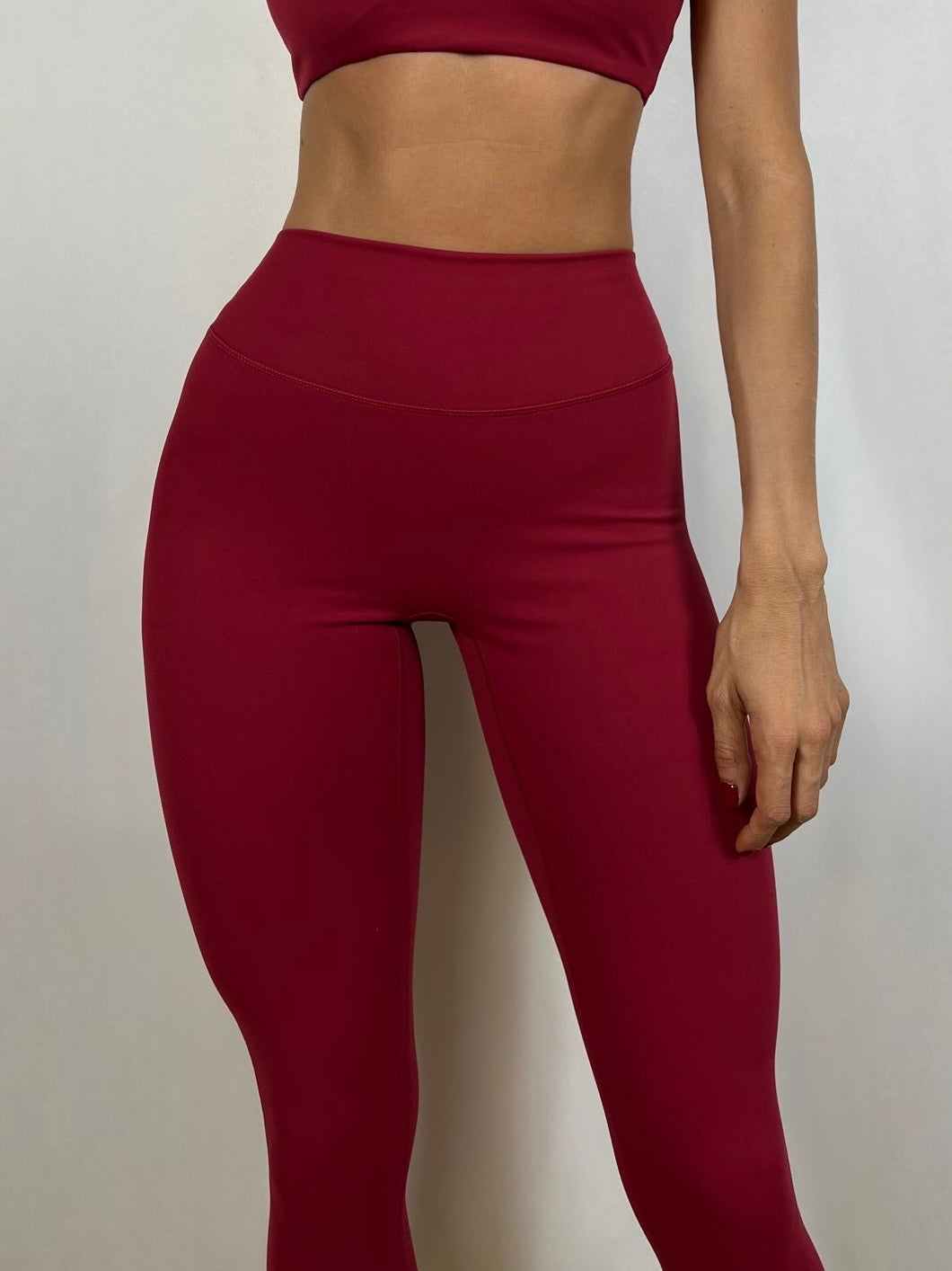 Cranberry Red Soft motion Leggings