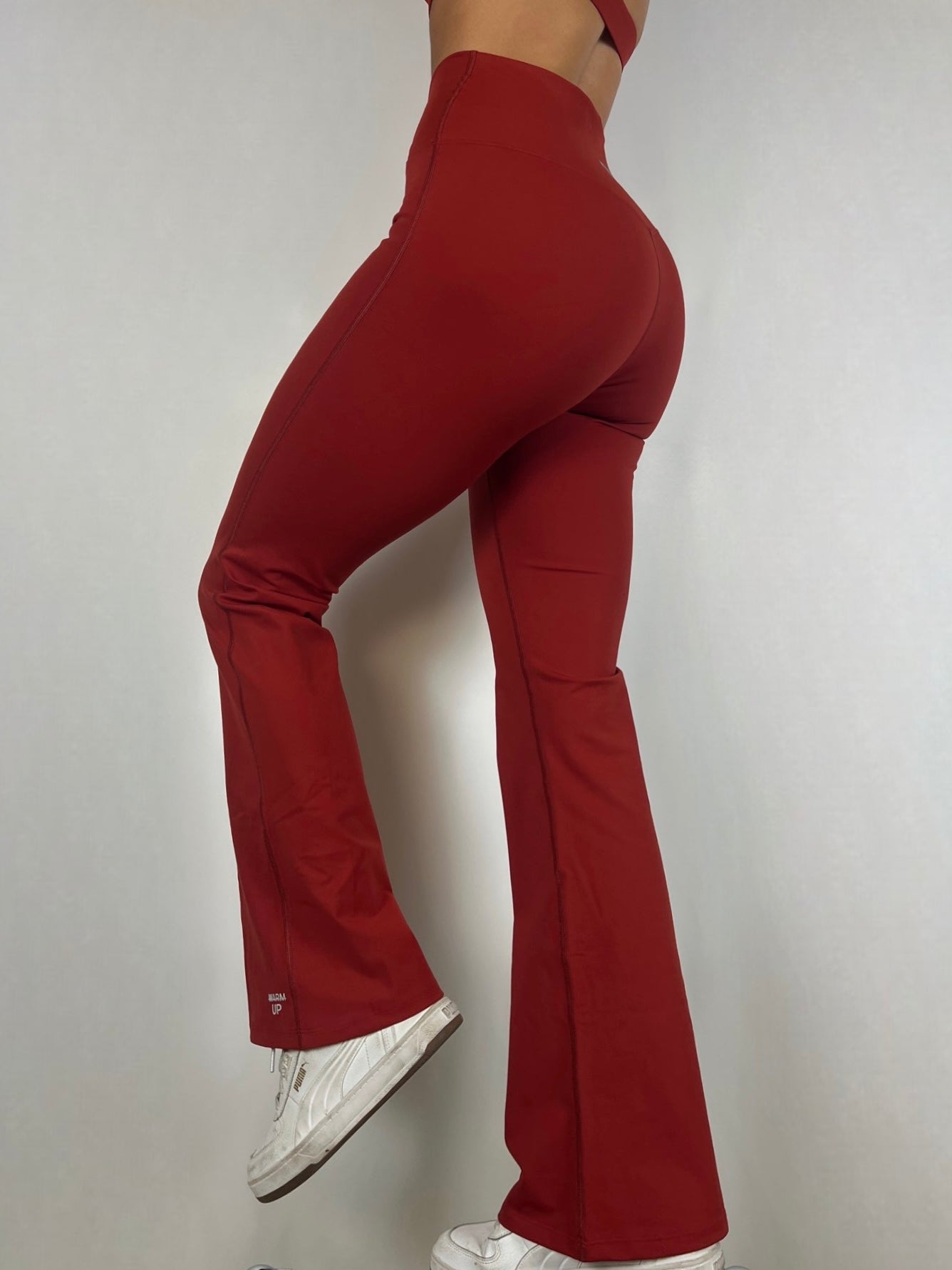 Ruby Red V Flared Pants