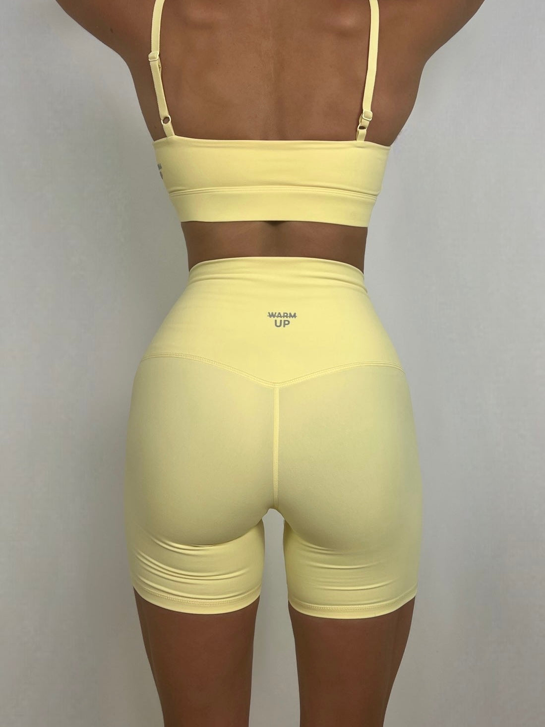 Pastel Yellow Activelux Shorts