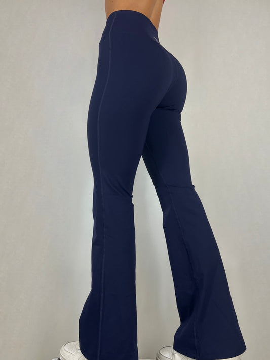 Dark Navy V flared Pants