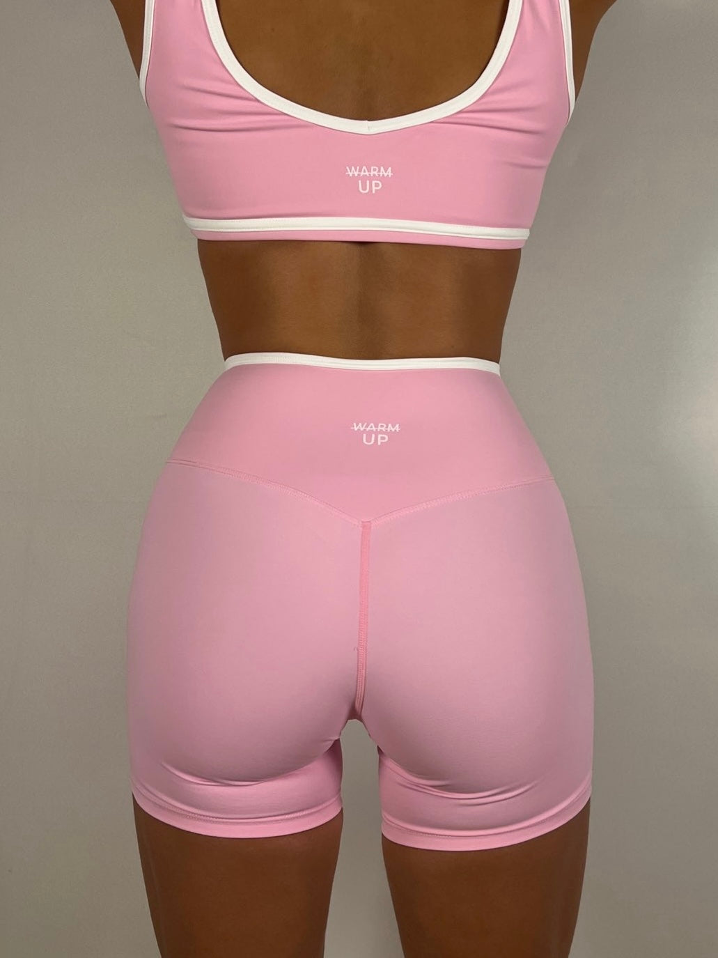 Princess pink contrast V shorts