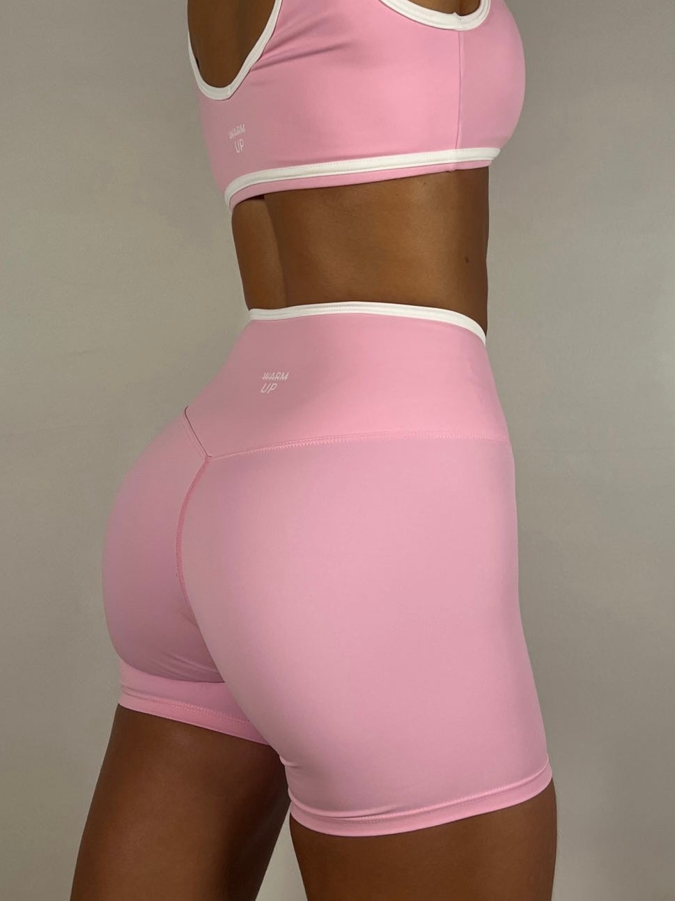 Princess pink contrast V shorts