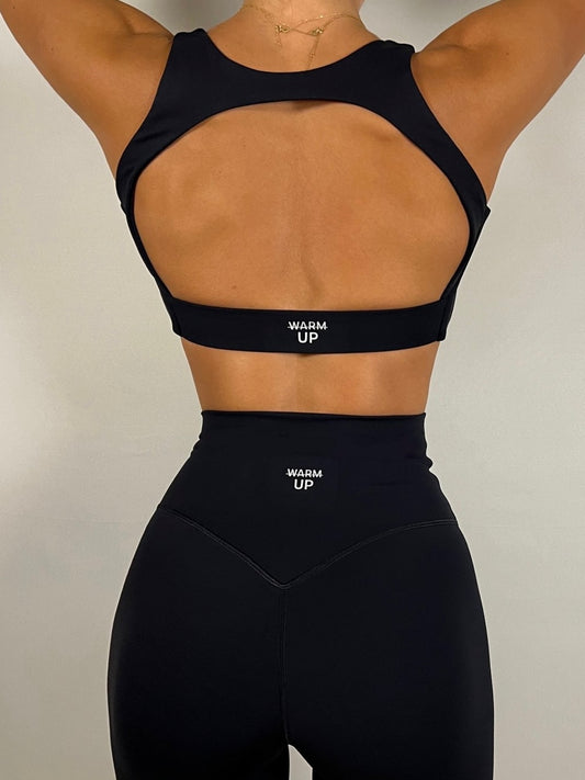 Black Hollow Back bra