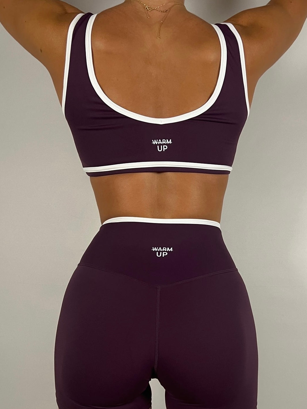 Plum Purple Contrast Bra