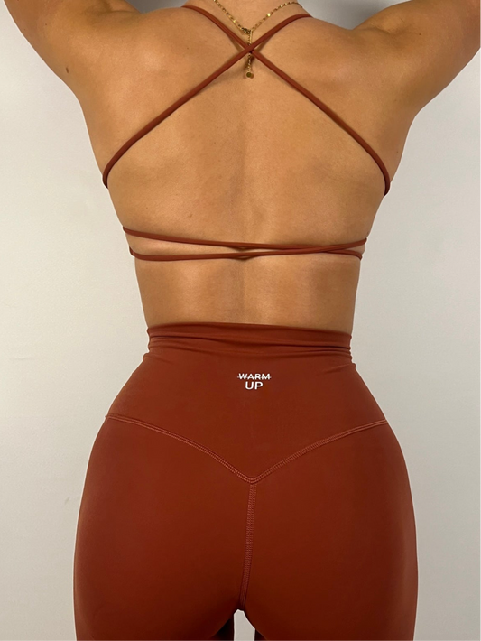 Burnt Brown Backless Bra