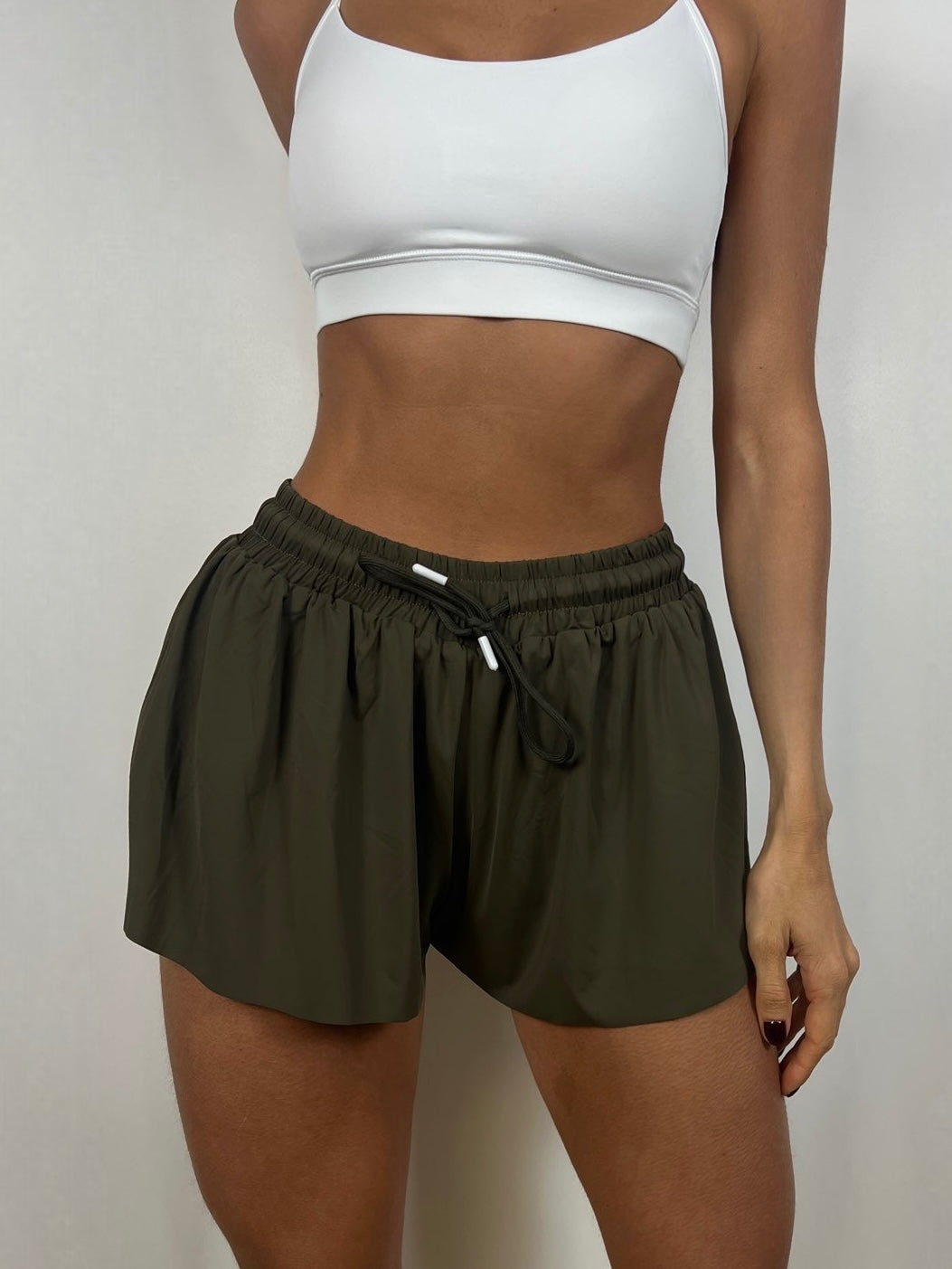 Military Green Breeze Shorts