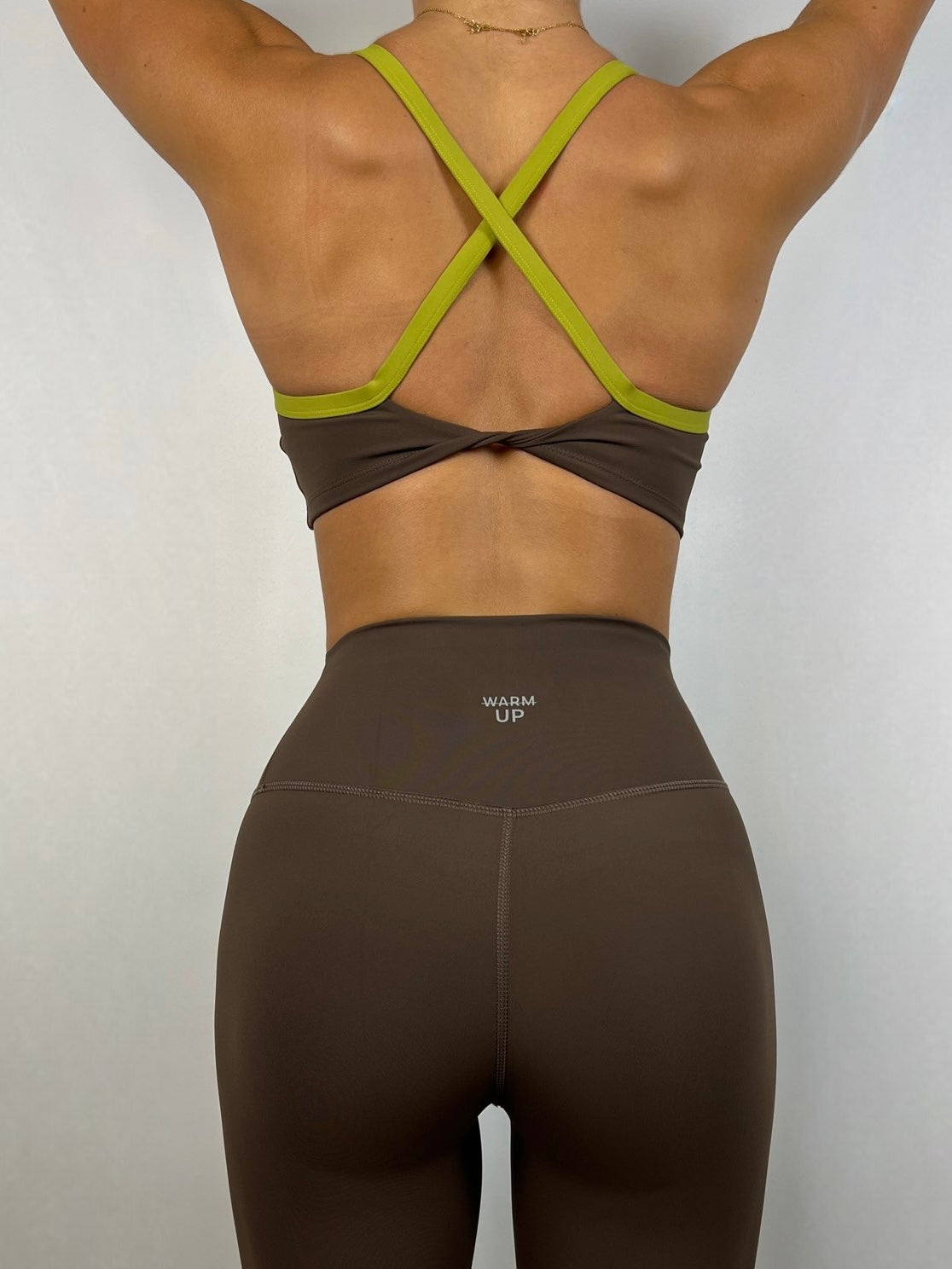 Medium Brown x Green bra Bra