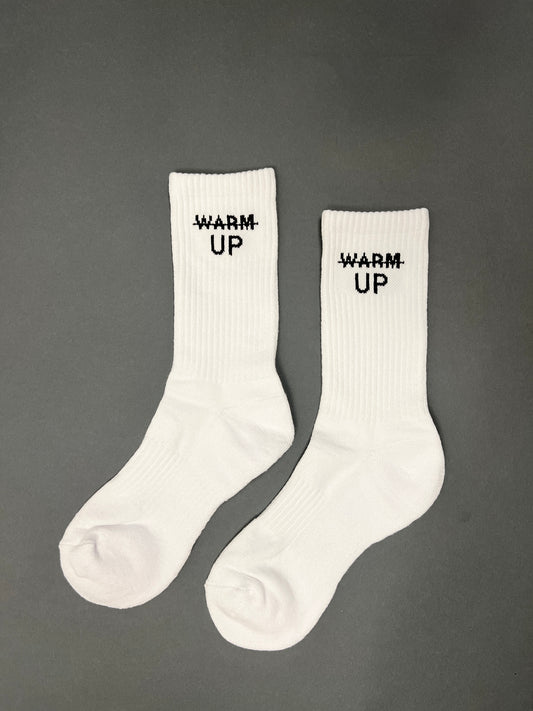 Performance Mid Calf Socks -White