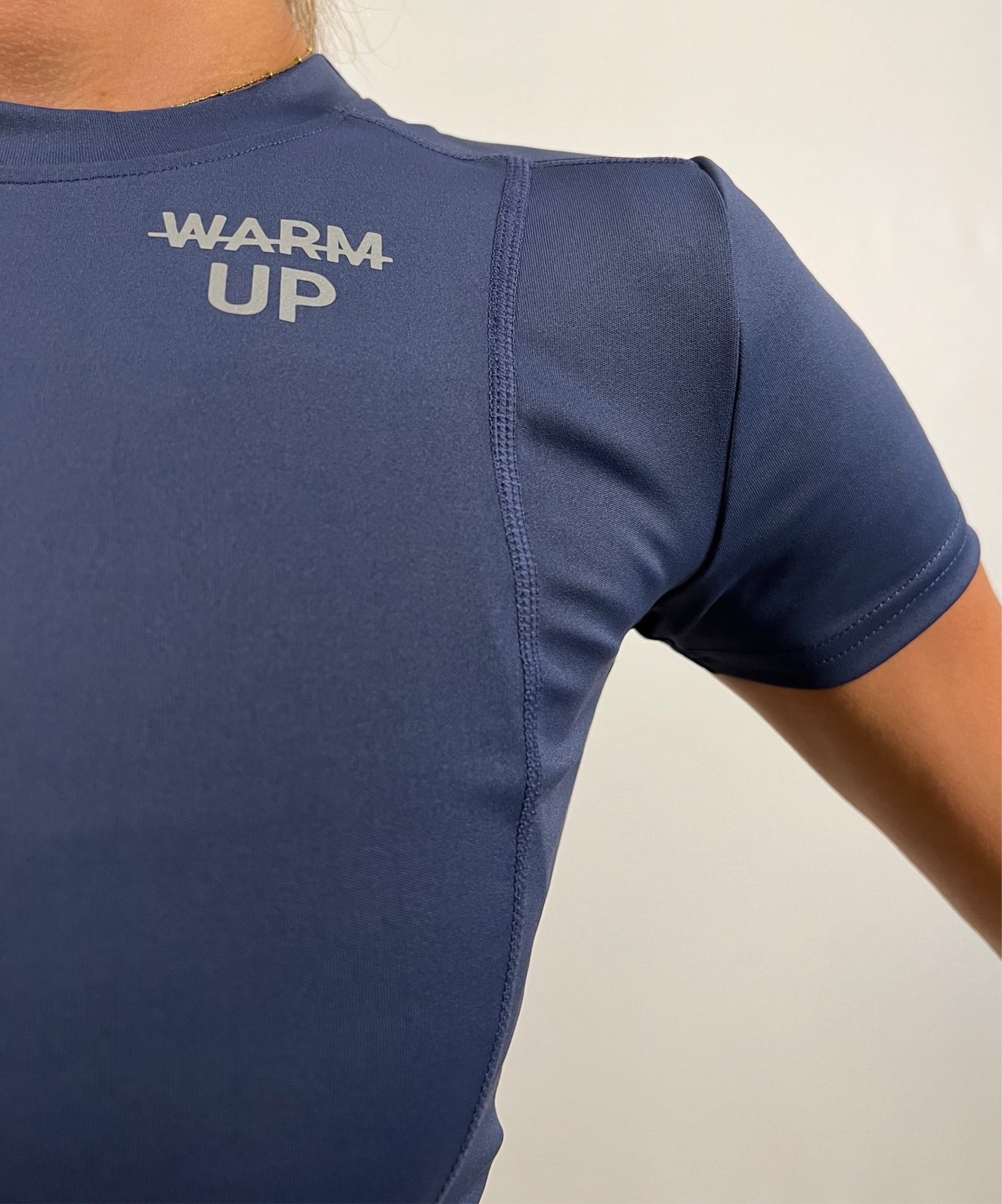 Blue Sculpt Short-Sleeve