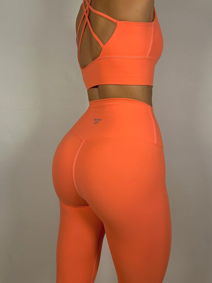 Vibrant Peach Leggings