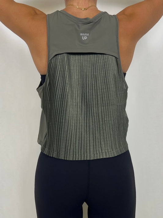 Ranger Green Ruffled Tank top