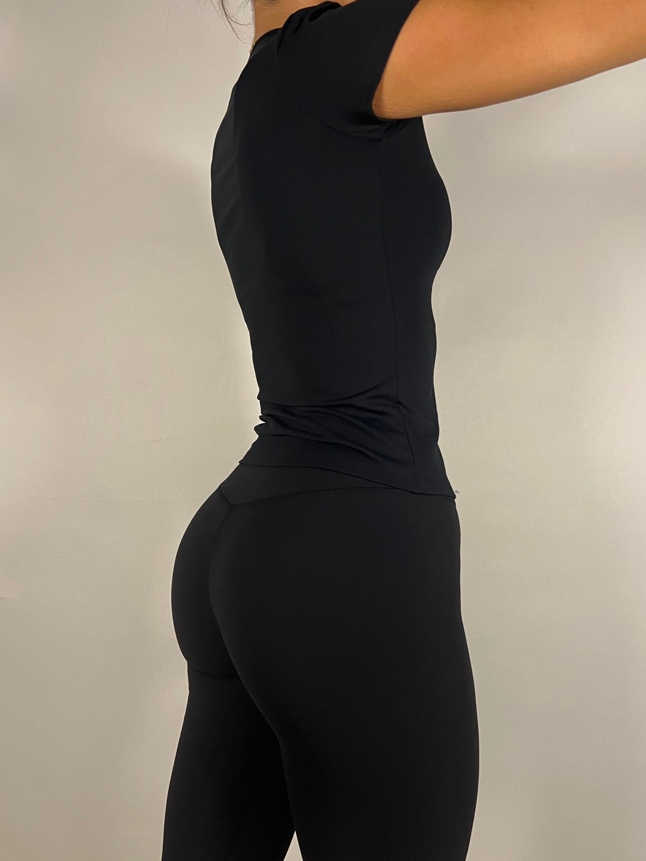 Black Soft motion Longline T-shirt