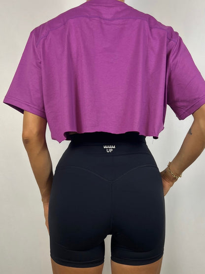 Purple Cropped T-shirt