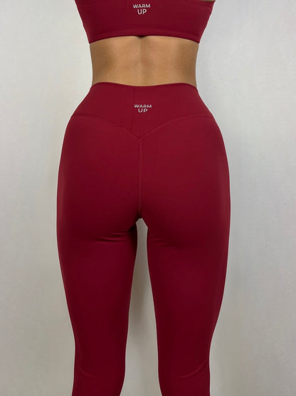 Cranberry Red Soft motion Leggings