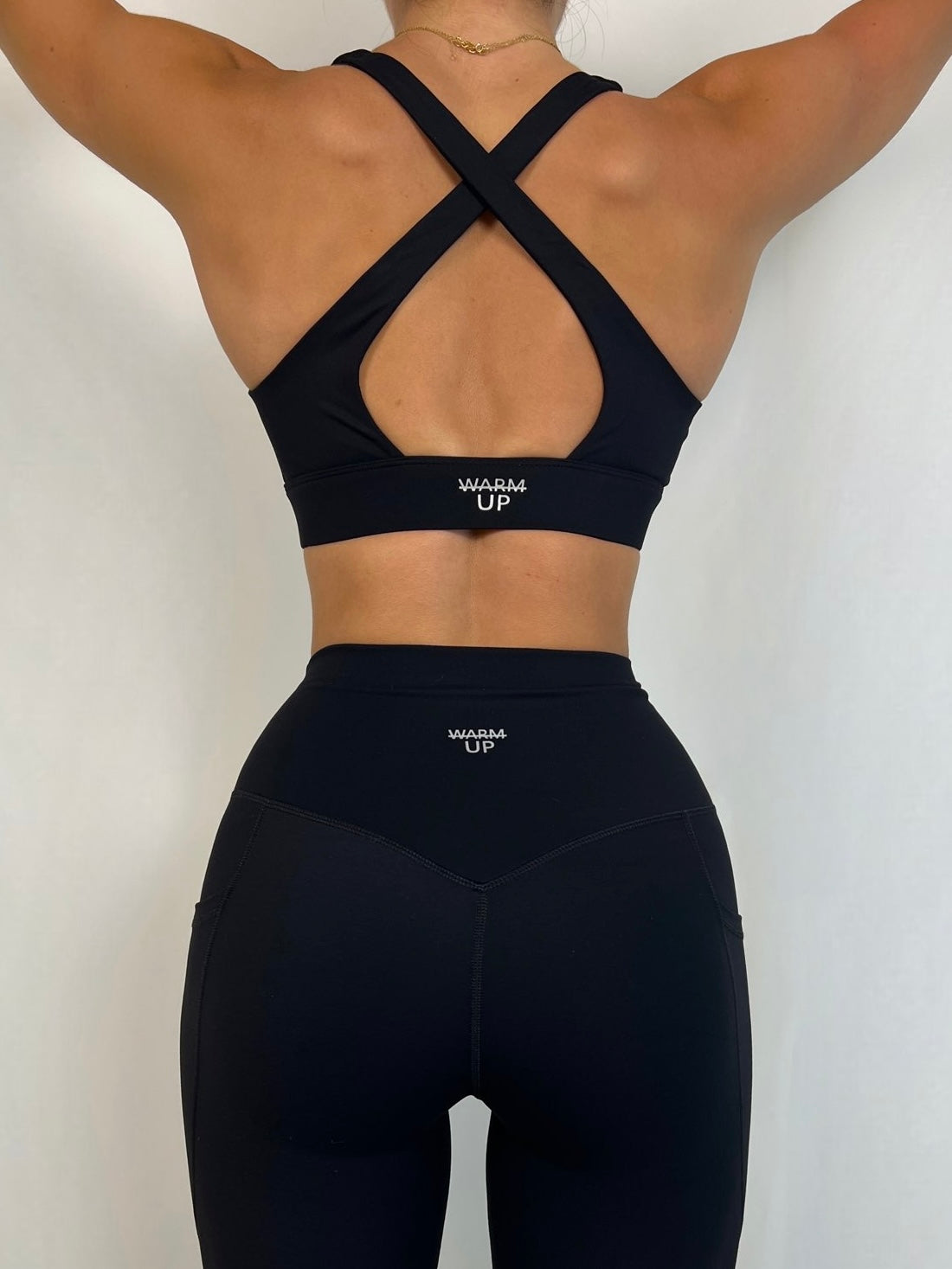 Black Cross power Bra