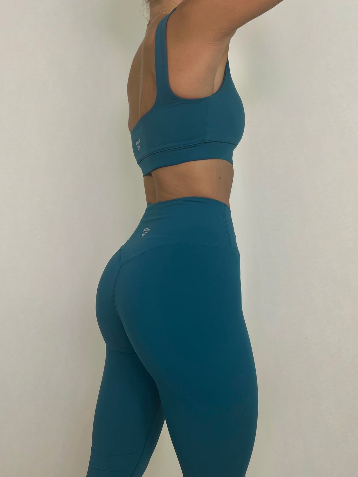 Teal Green V soft motion Leggings