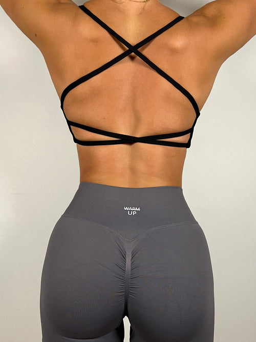 Black Backless bra