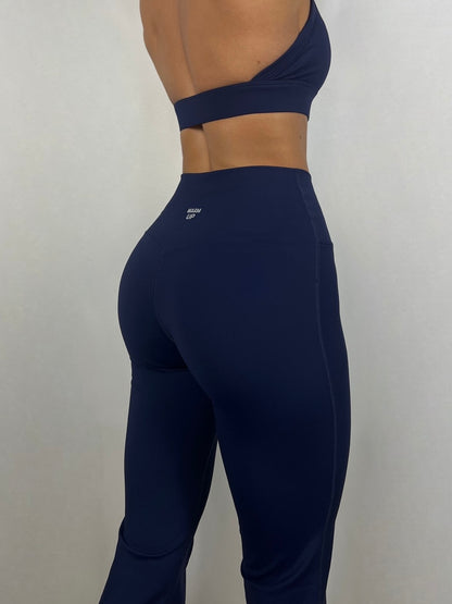 Dark Navy V flared Pants