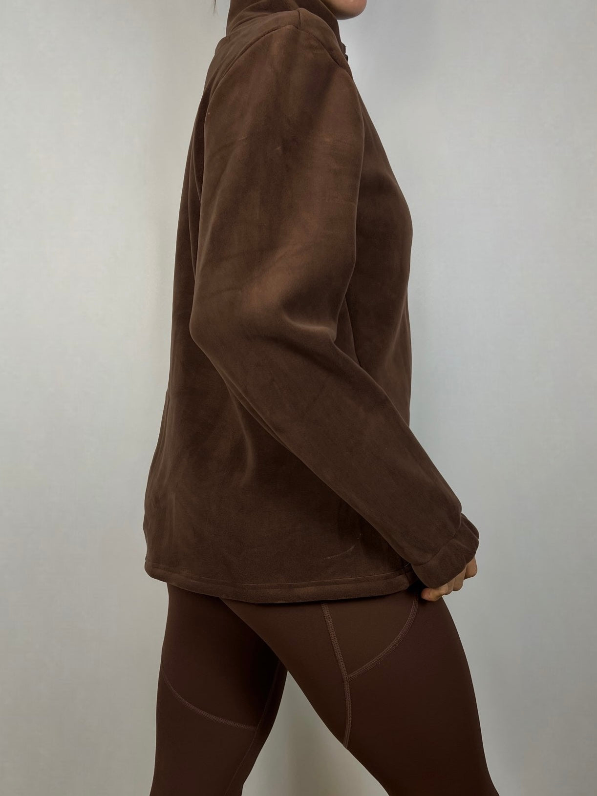Chocolate Brown Polaire jacket
