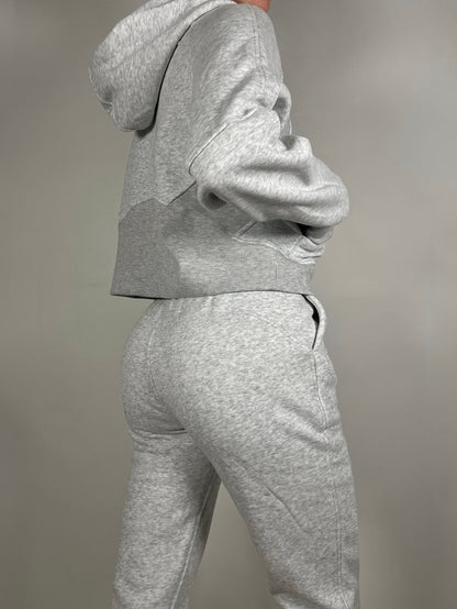 Bright Grey Zip up Hoodie