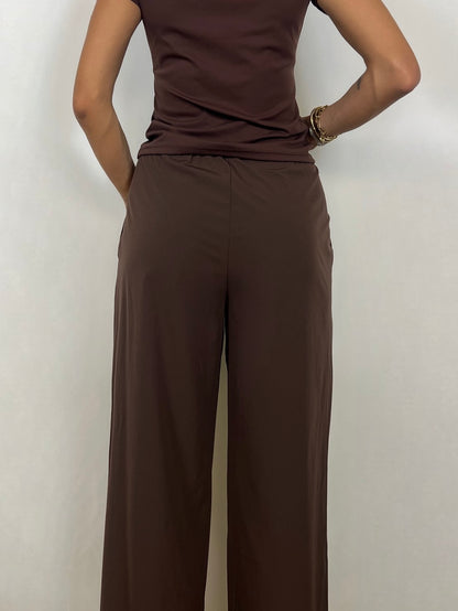 Brown Flow Pants