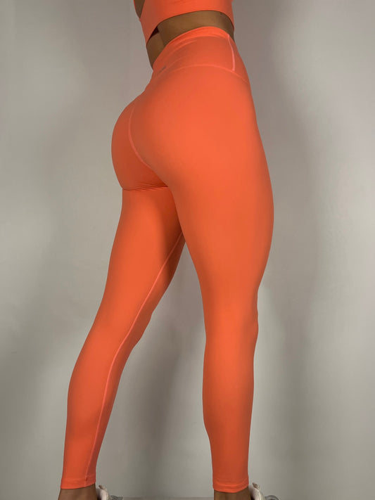 Vibrant Peach Leggings