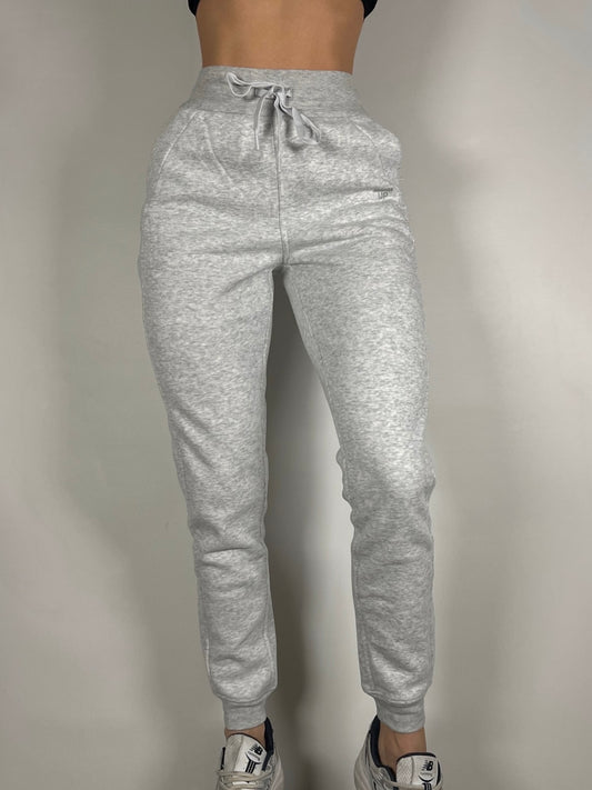 Bright Grey Fitted Sweatpants