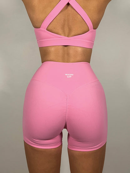 Rose Pink Sculpt 4” Shorts