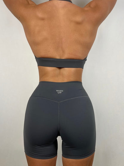 Charcoal Grey Halter bra