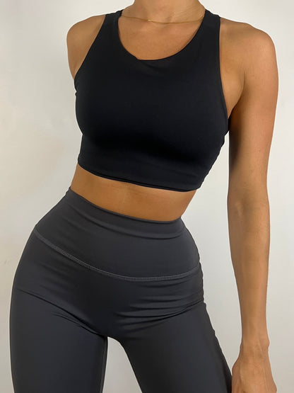 Black Elevate Crop